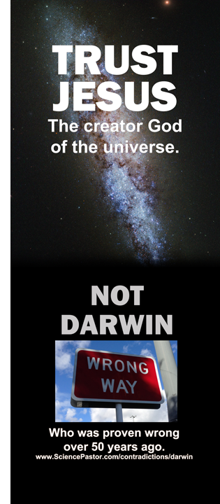 trust jesus not darwin