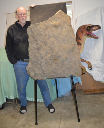 larger fossil slab
